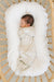 Taupe Stripe Ribbed Knot Gown, Bamboo, Baby Essentials