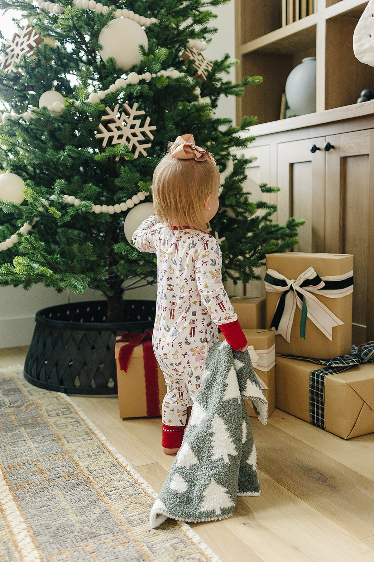 Red Nutcracker Zipper Pajama | Bamboo | Baby Essentials