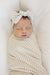 Taupe Stripe Ribbed Head Wrap, Bamboo, Baby