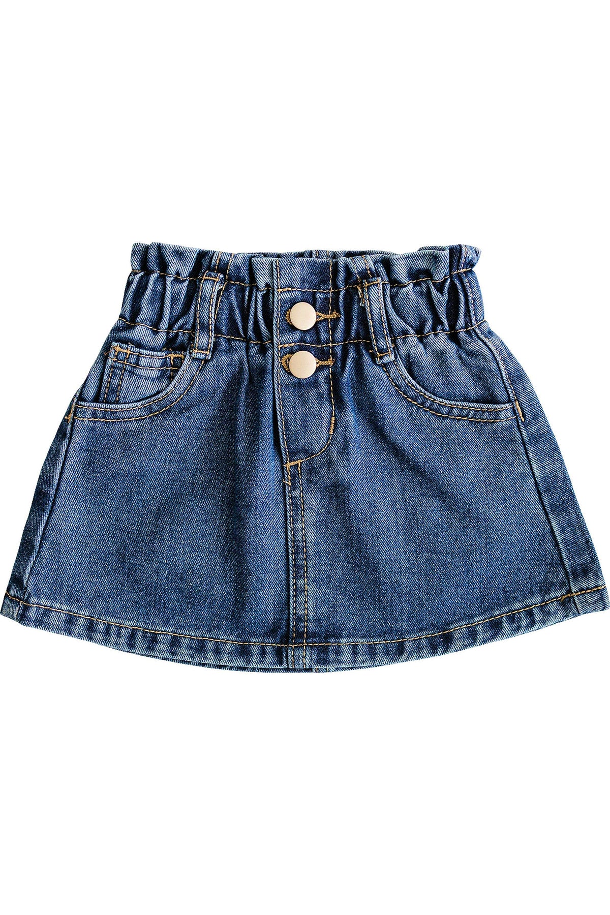 Mebie Baby  Dark Wash Denim Skirt | 100% Cotton