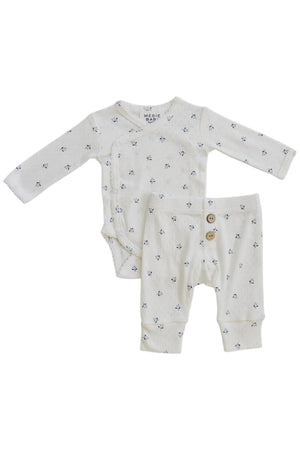 Timeless Berry Pointelle Layette Cotton Set