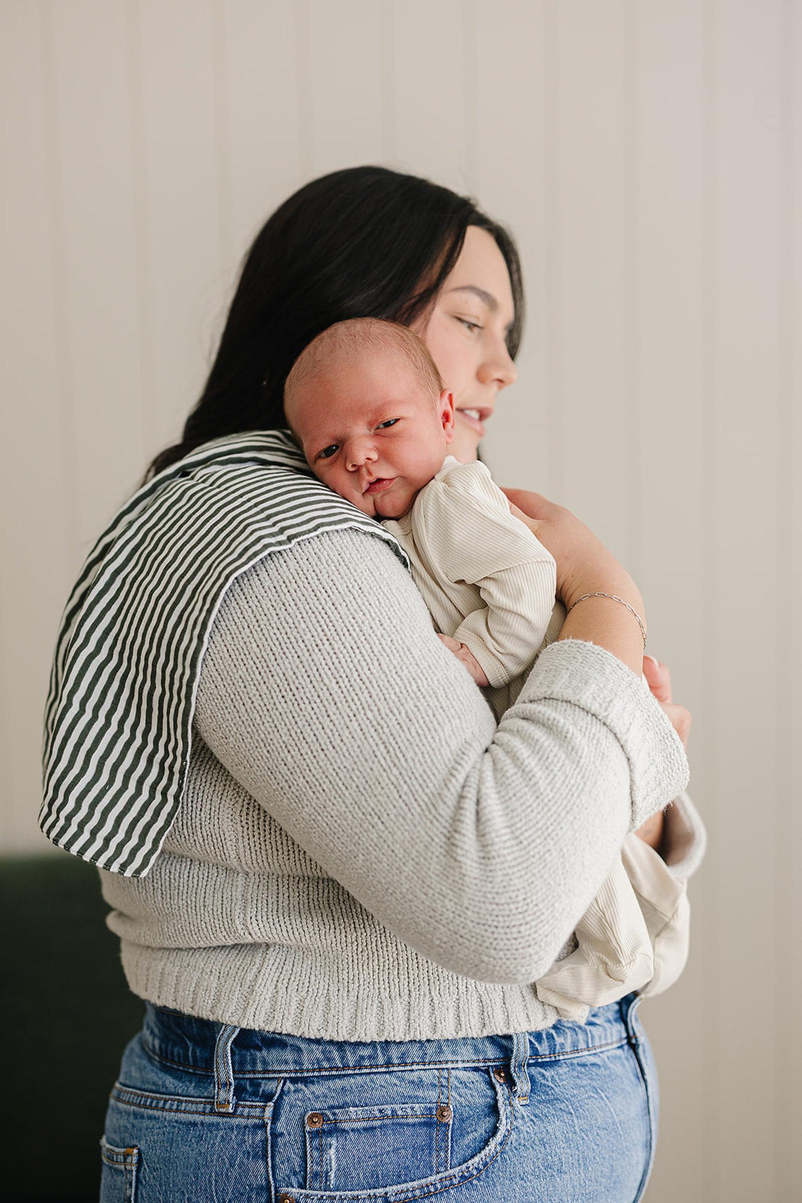 Green Stripes Muslin Burp Cloth  | 100% Cotton | Baby Essentials