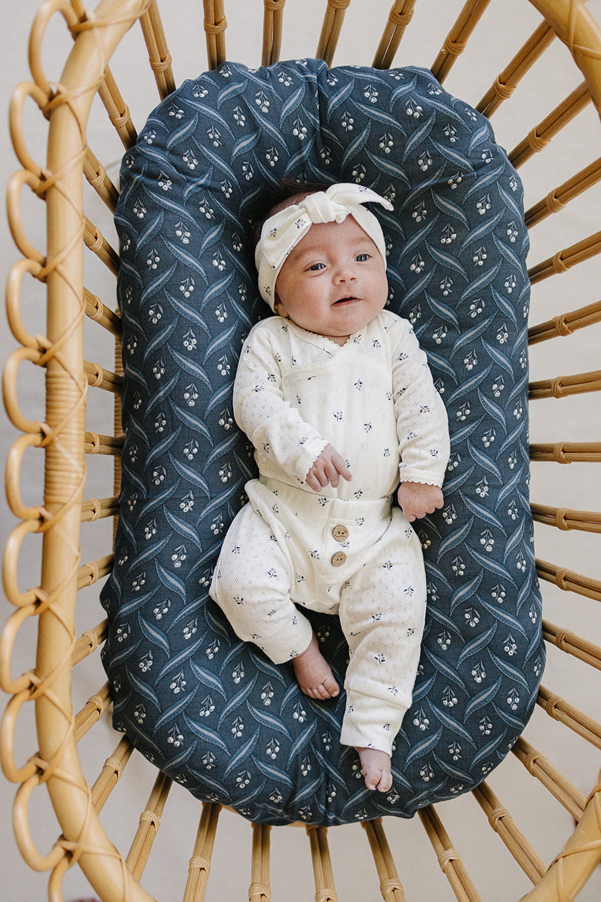 Timeless Berry Pointelle Layette Cotton Set