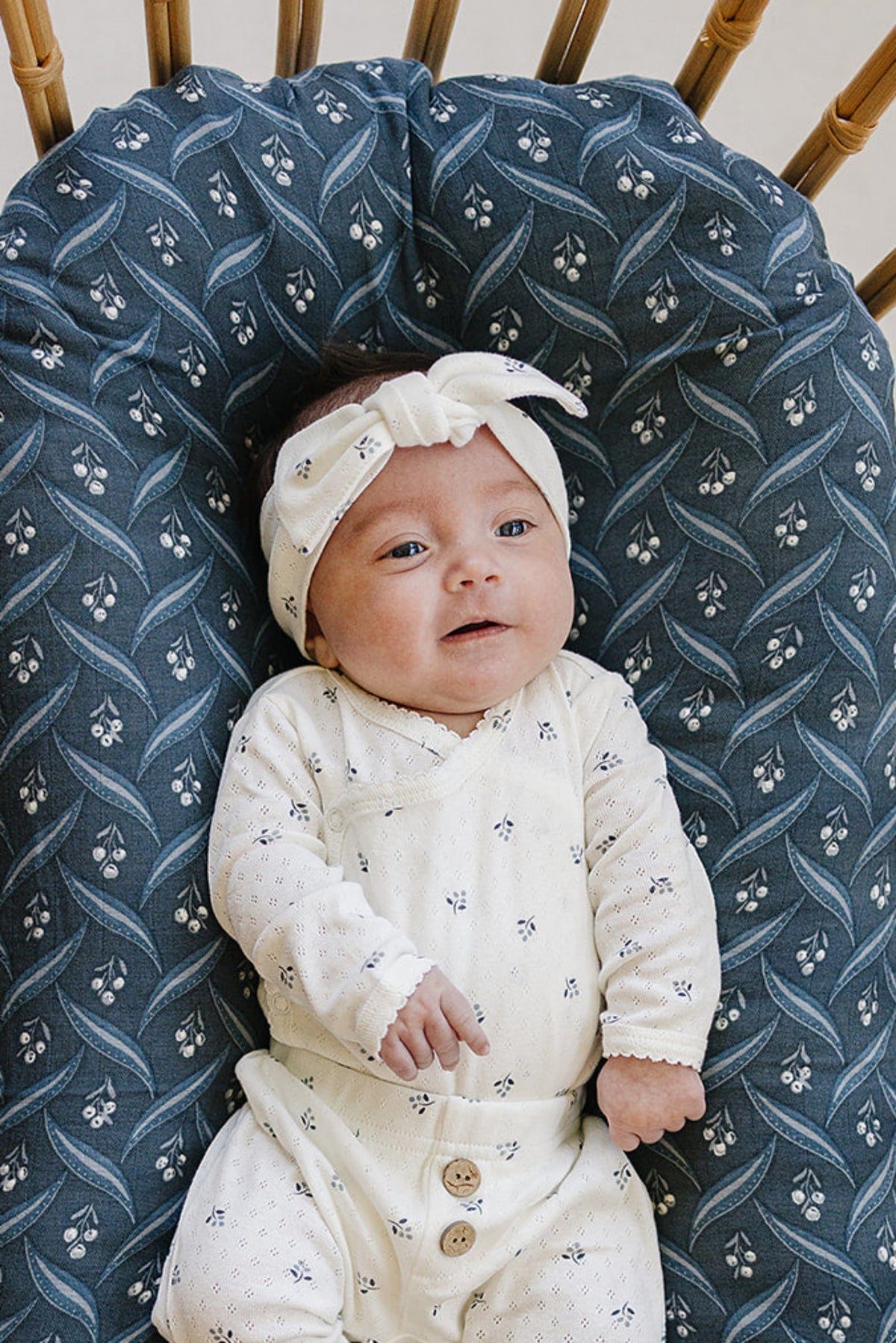 Berry Pointelle Cotton Head Wrap