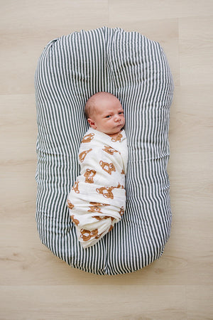 Teddy Bear Muslin Swaddle Blanket | 100% Cotton