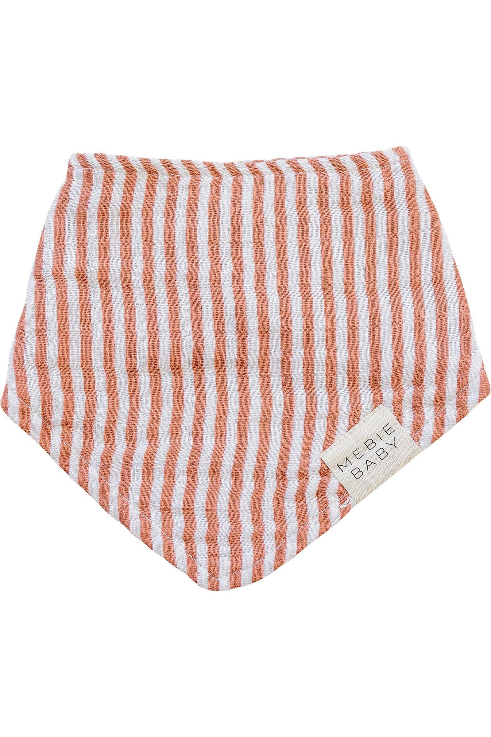 Pink Stripes Classic Muslin Bib | 100% Cotton | Baby Essentials