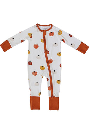 Pumpkin Patch Harvest Zipper Pajama| Bamboo