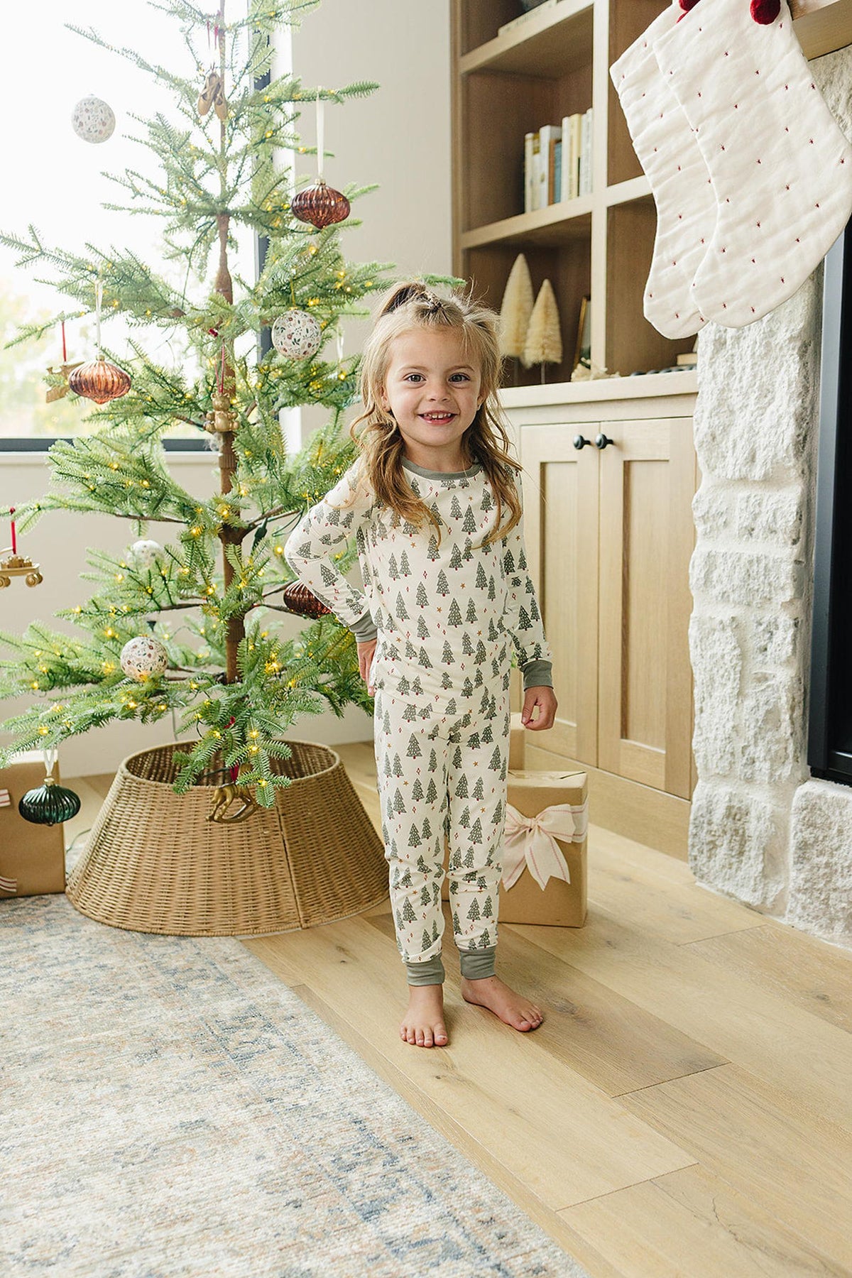Christmas Trees Cozy Pajama Set | Bamboo