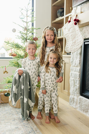 Christmas Trees Cozy Pajama Set | Bamboo