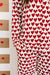 Mebie Baby Adult Hearts Pajama Set, Bamboo, Red