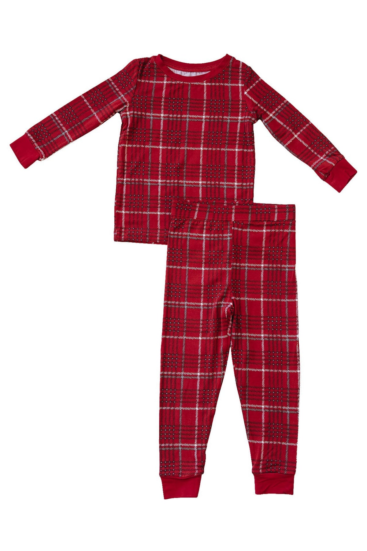 Red Plaid Cozy Pajama Set | Gender Neutral | Bamboo