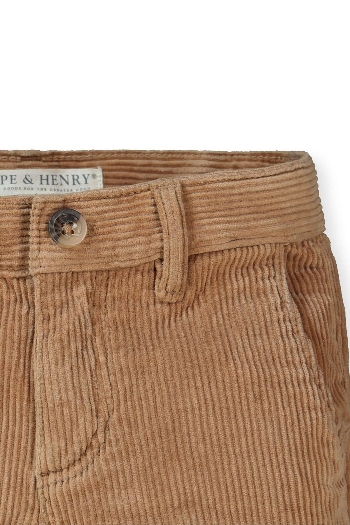 Hope & Henry Organic Cotton Corduroy Pant
