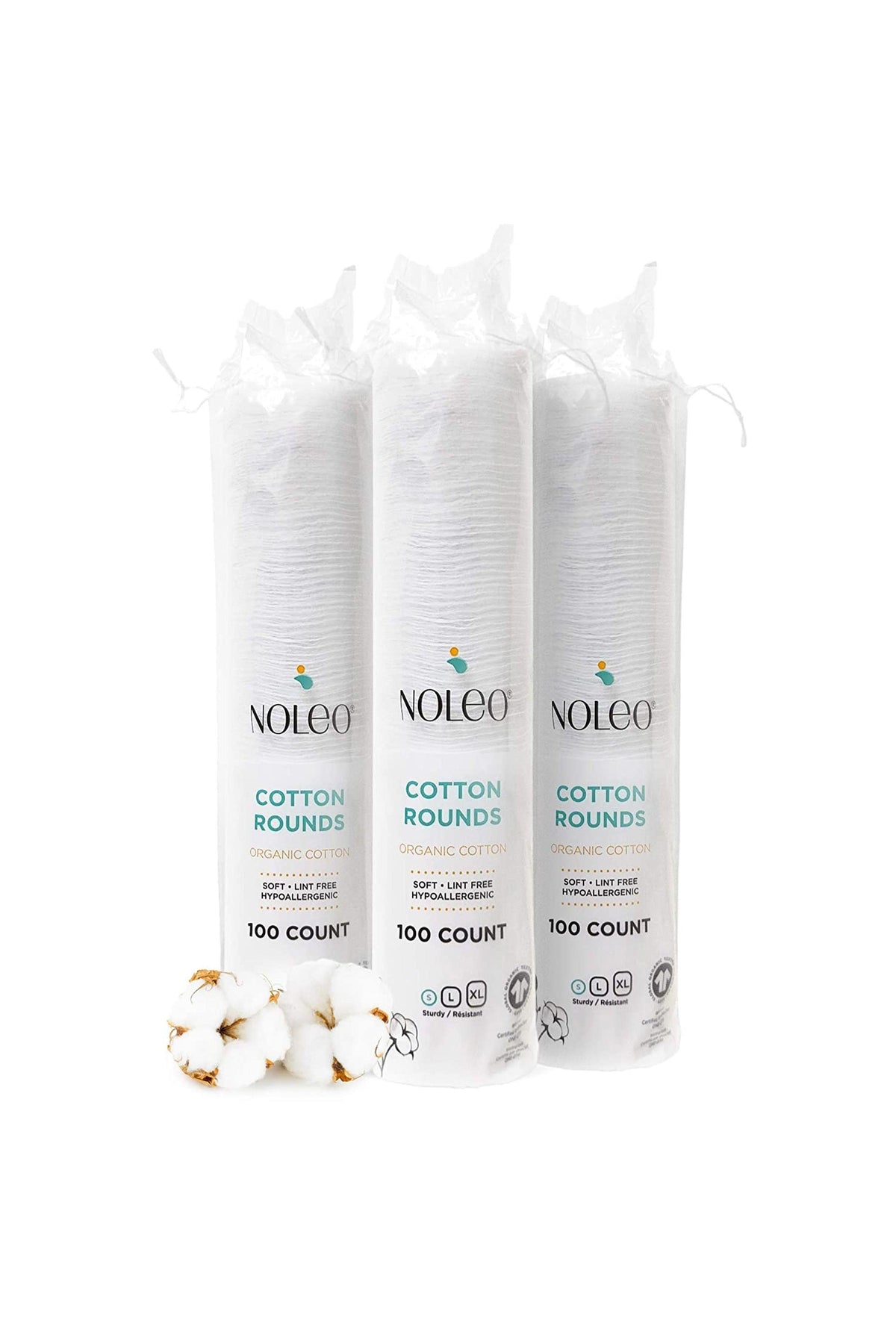 NOLEO Organic Cotton Rounds - Small 2"