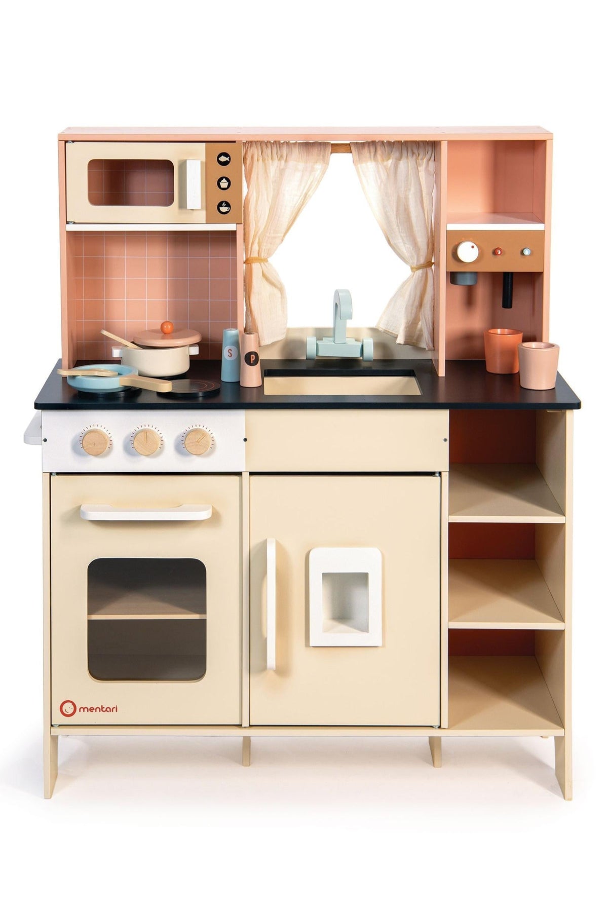 Cream Play Kitchen | Mentari Wooden Toys