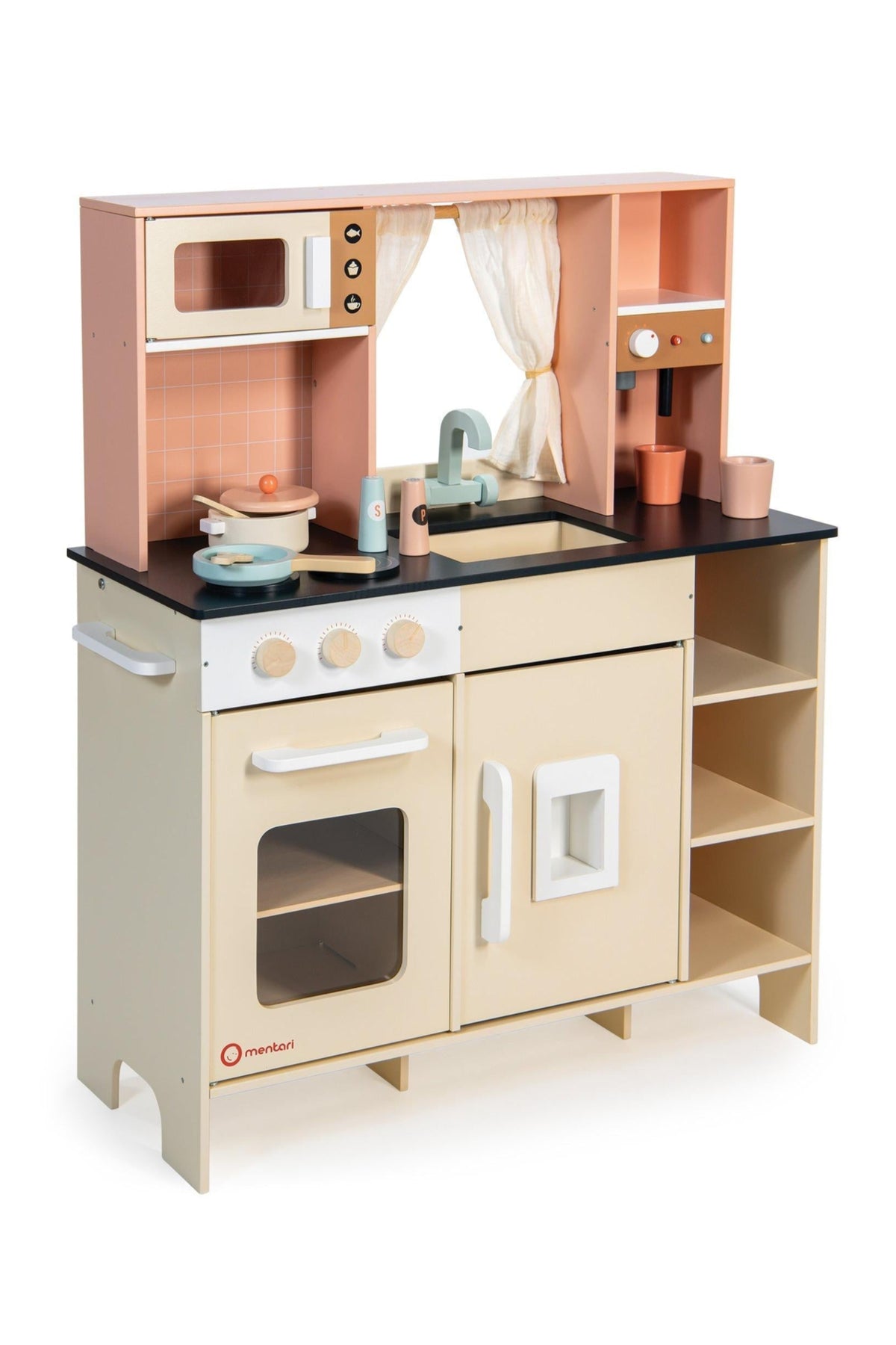 Cream Play Kitchen | Mentari Wooden Toys