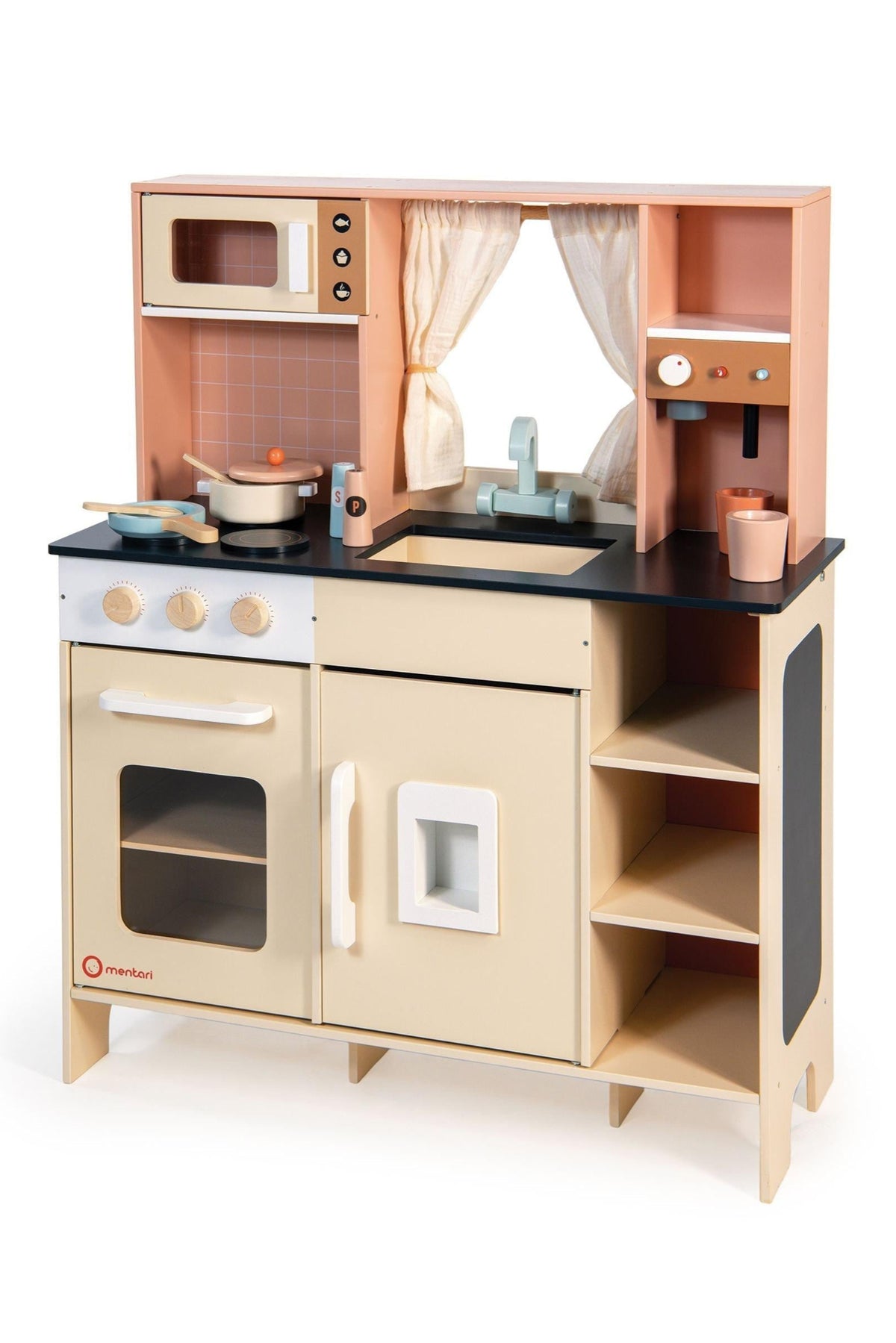 Cream Play Kitchen | Mentari Wooden Toys