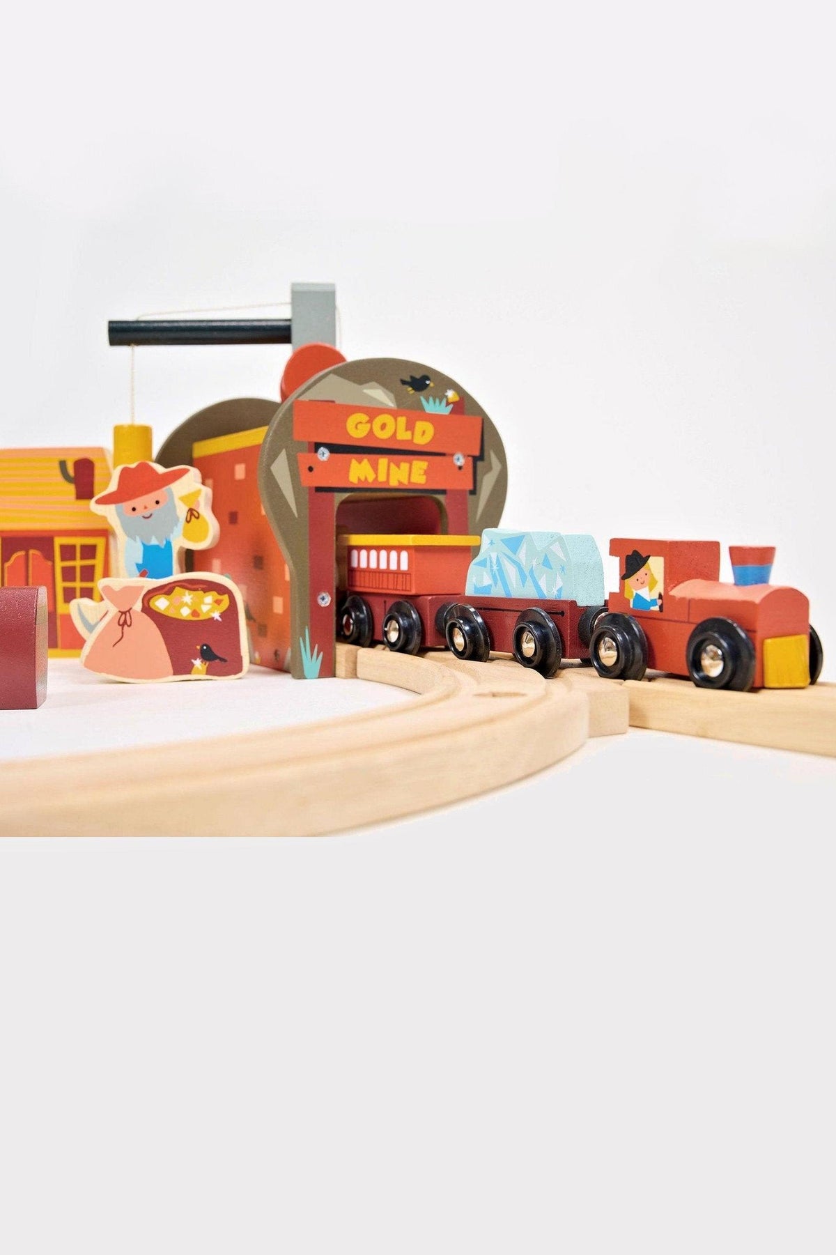 Gold Mine Train Set | Mentari Wooden Toys