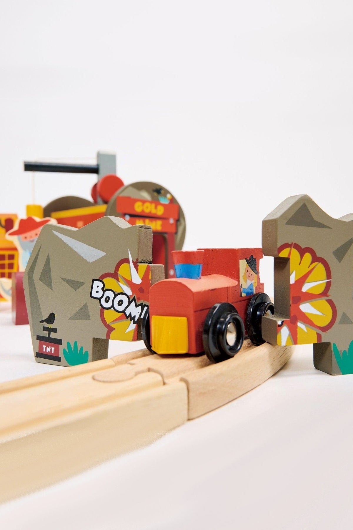 Gold Mine Train Set | Mentari Wooden Toys
