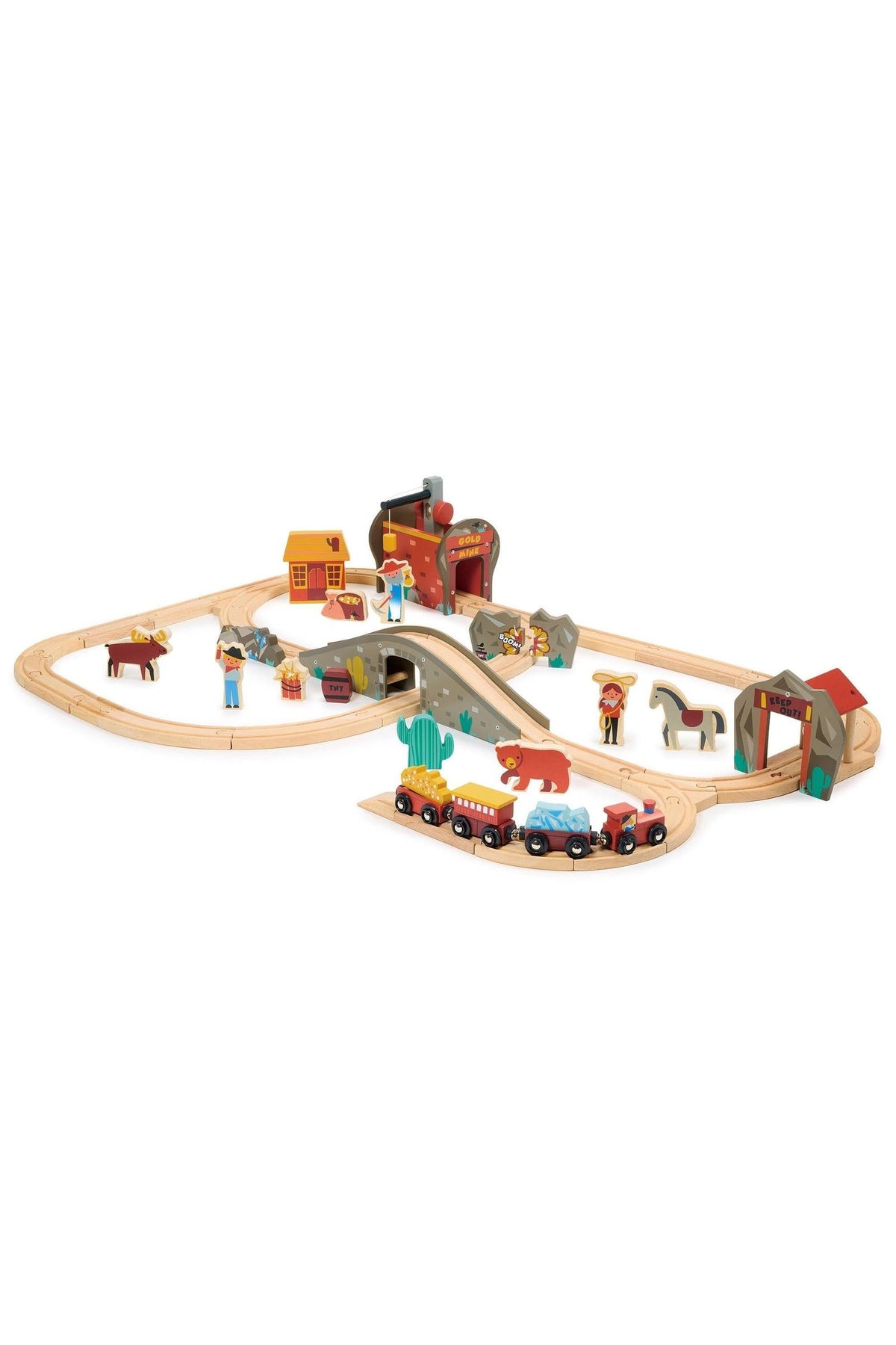 Gold Mine Train Set | Mentari Wooden Toys