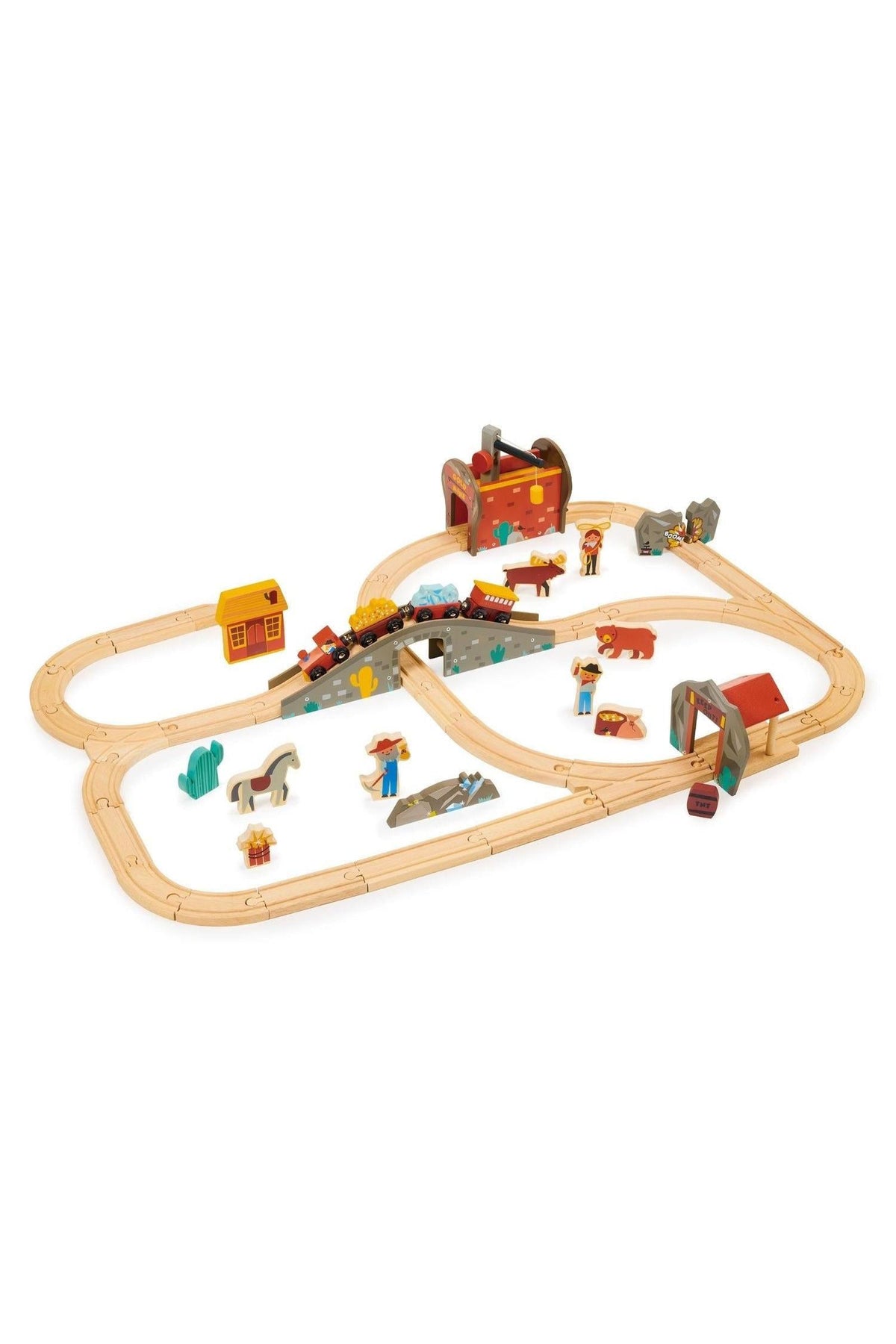 Gold Mine Train Set | Mentari Wooden Toys