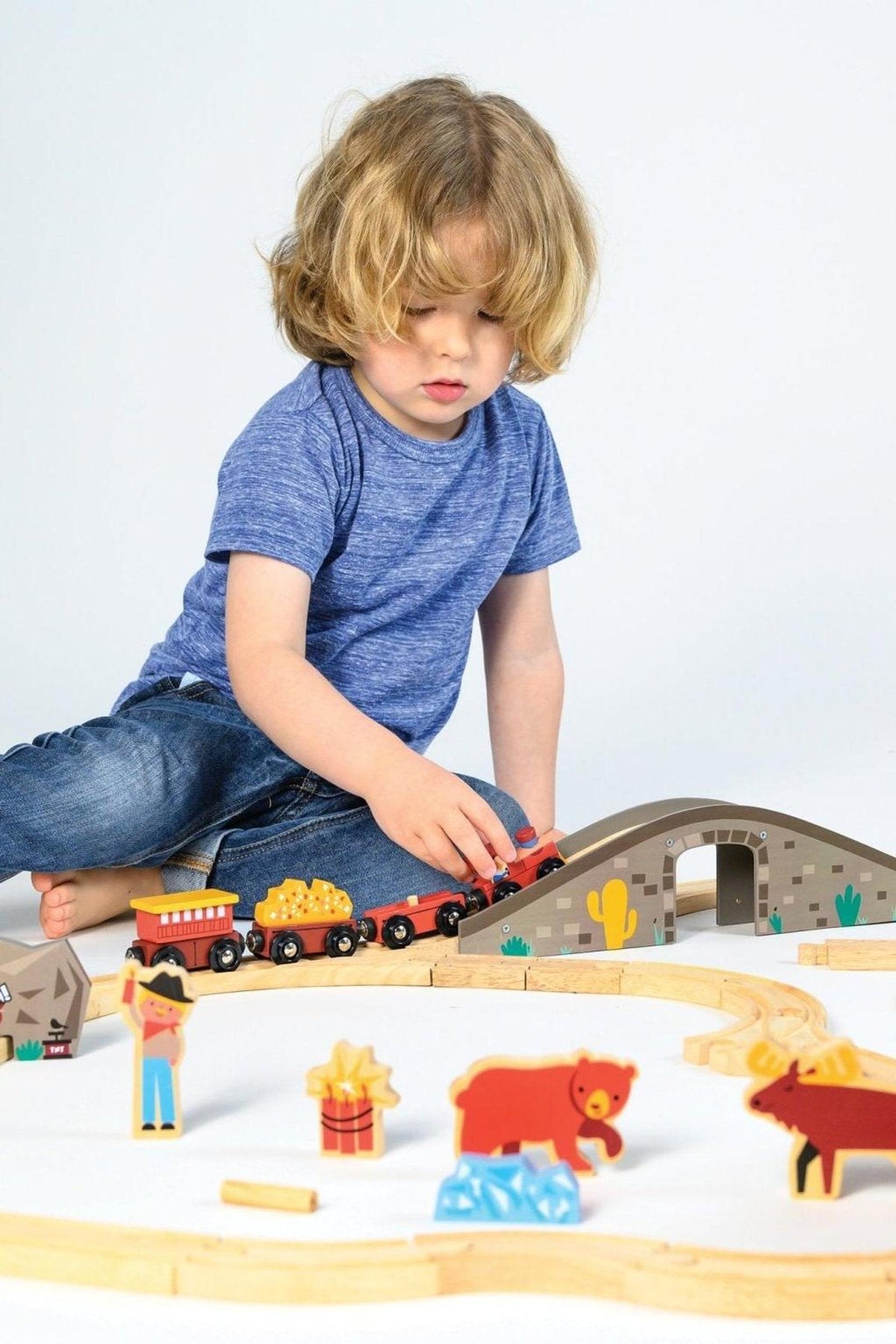 Gold Mine Train Set | Mentari Wooden Toys