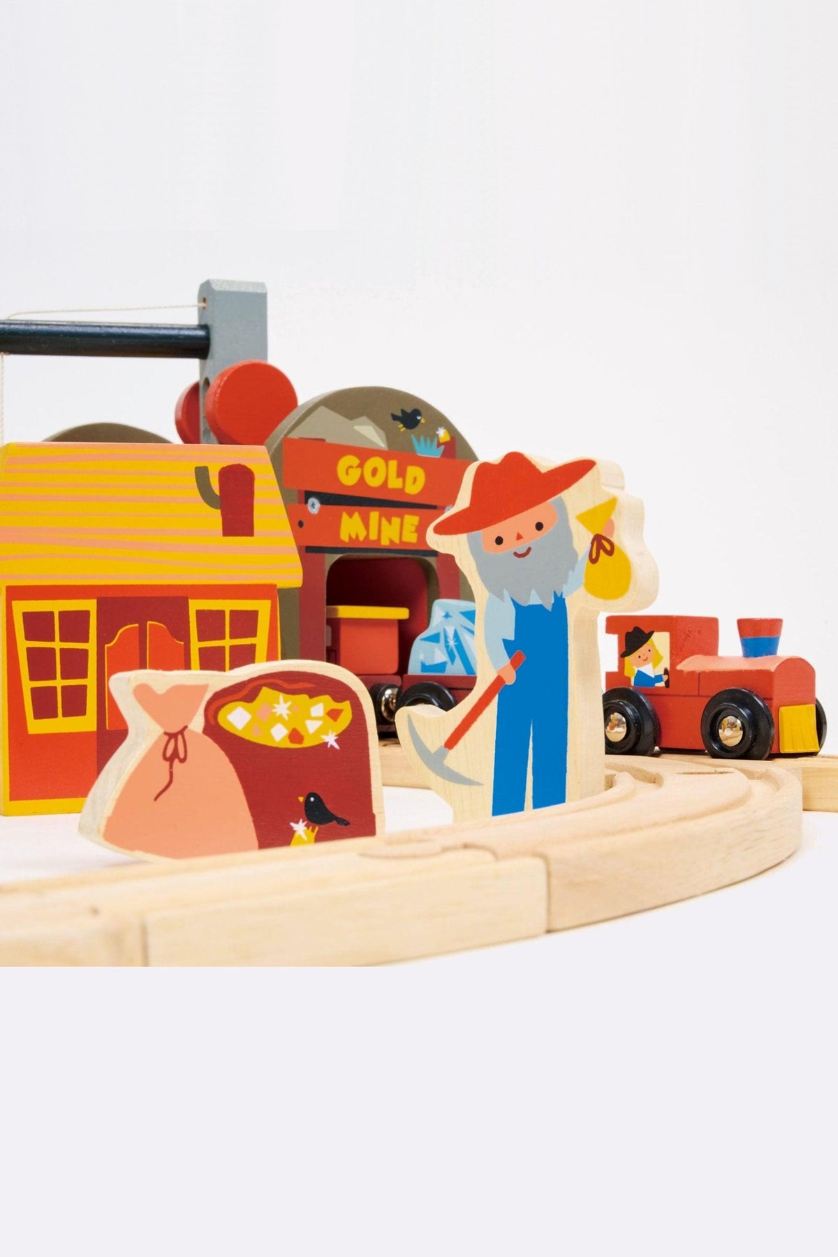 Gold Mine Train Set | Mentari Wooden Toys