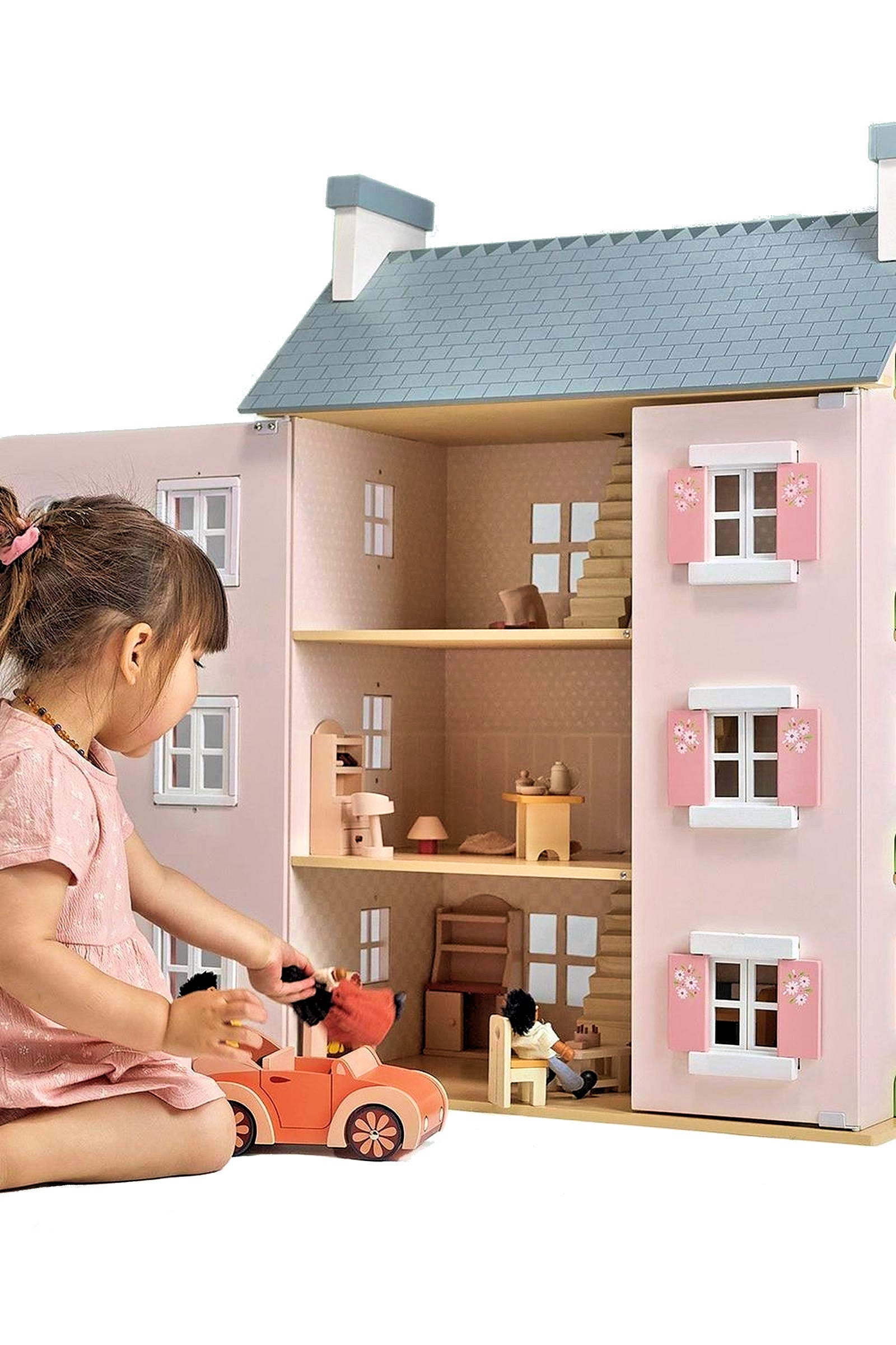 Heather Hall Dolls House | Mentari Wooden Toys