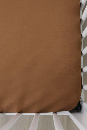 Mustard Stretch Crib Sheet | Bamboo | Baby Essentials