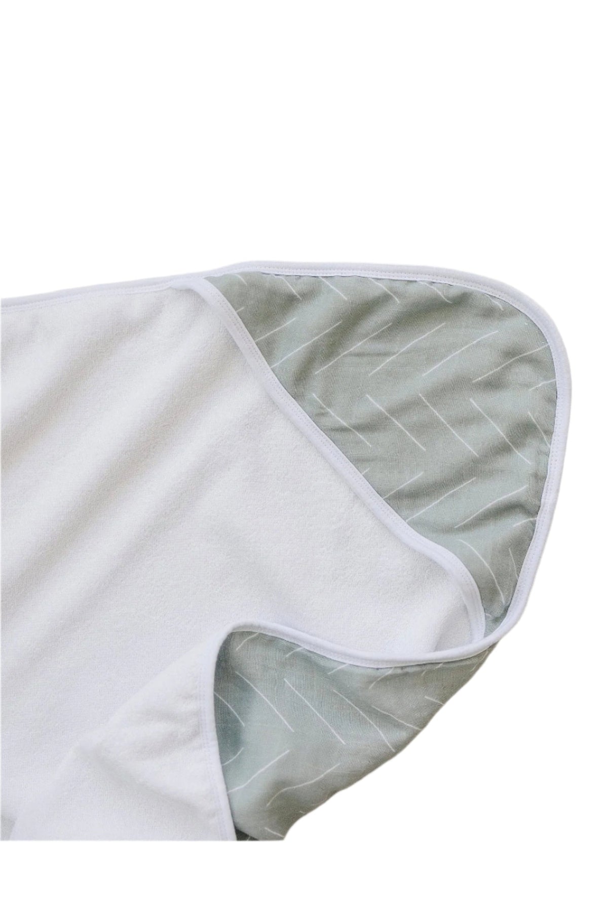 Mebie Baby  Desert Sage Muslin Hooded Towel | 100% Cotton | Baby Essentials
