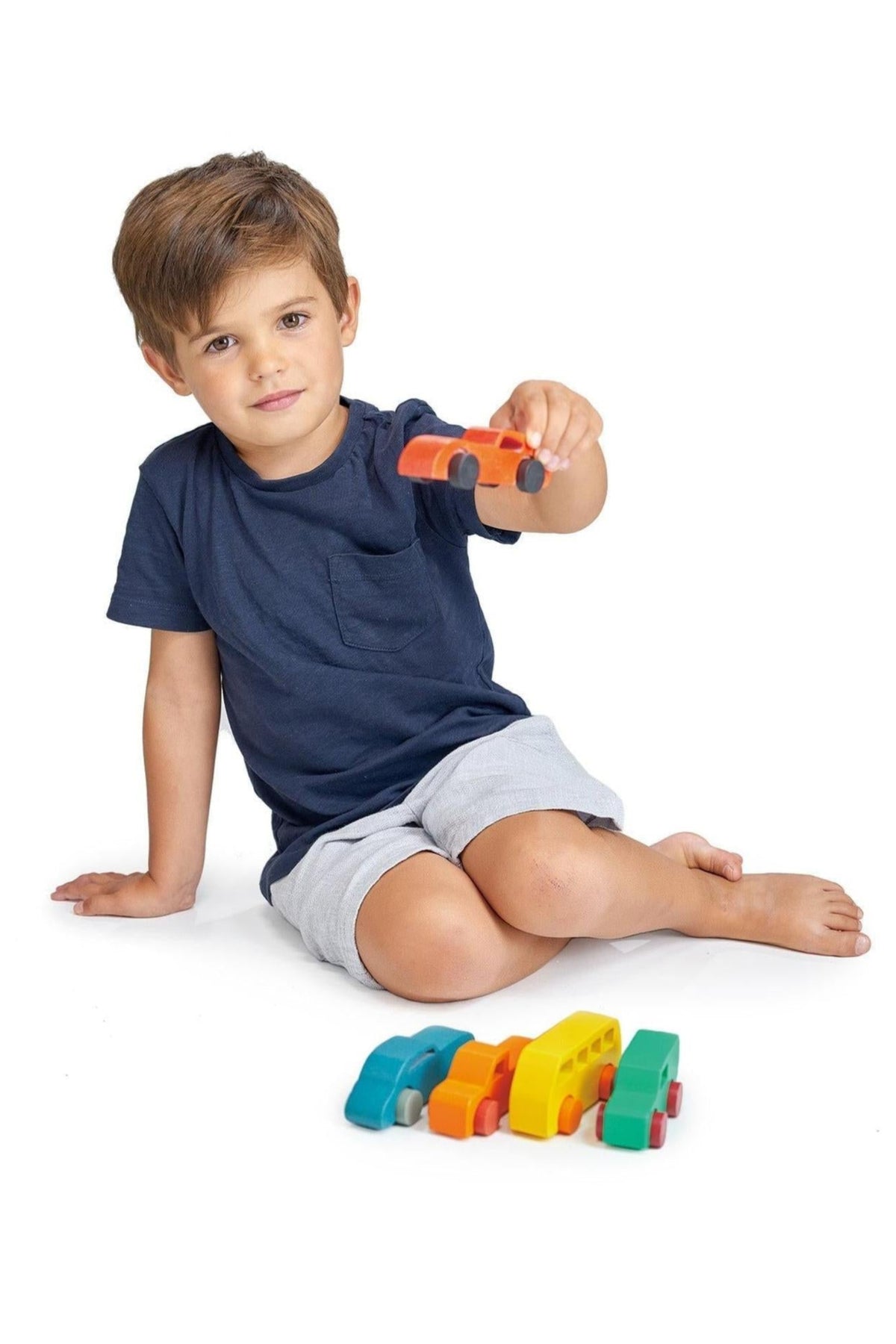 Kaleidoscope Car Collection | Mentari Wooden Toys