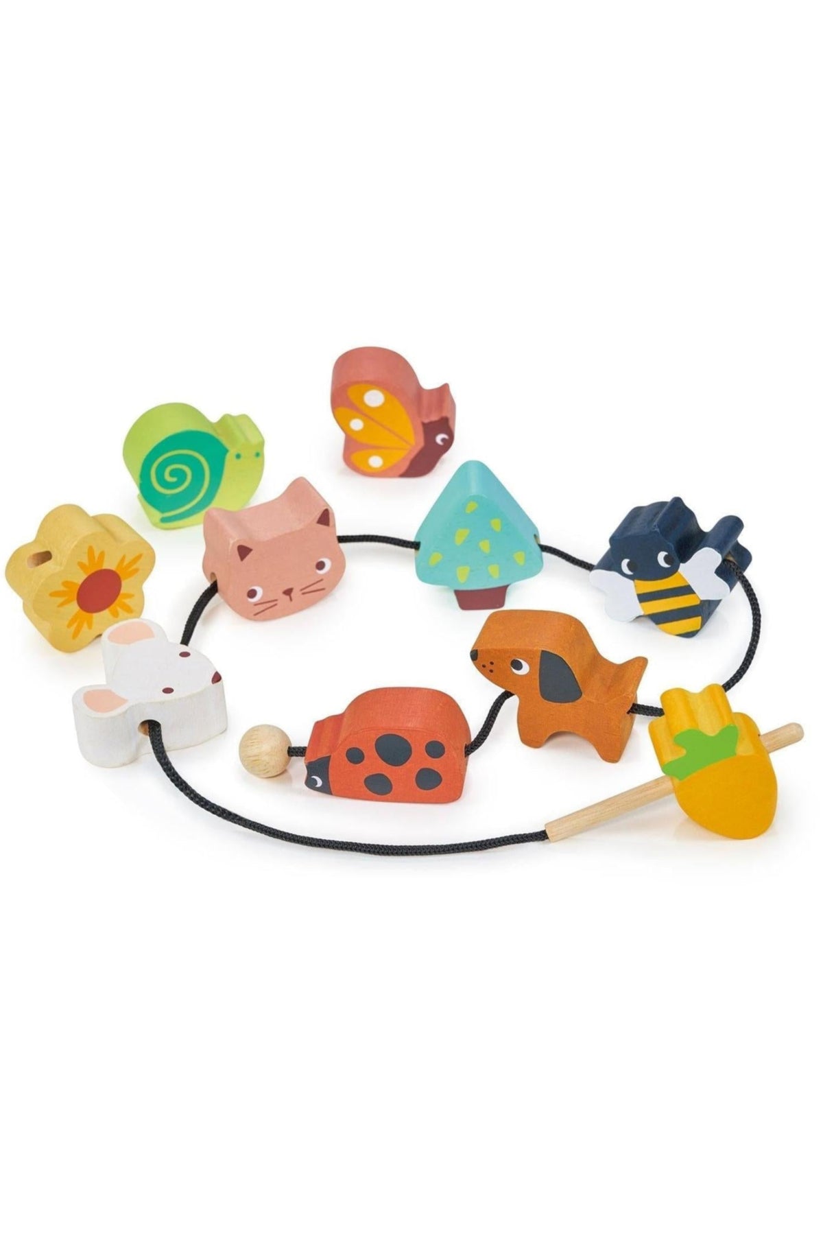 Learning Bundle | Stacking Rocket | Alphabet Blocks | Threading Beads | Puzzel Blocks