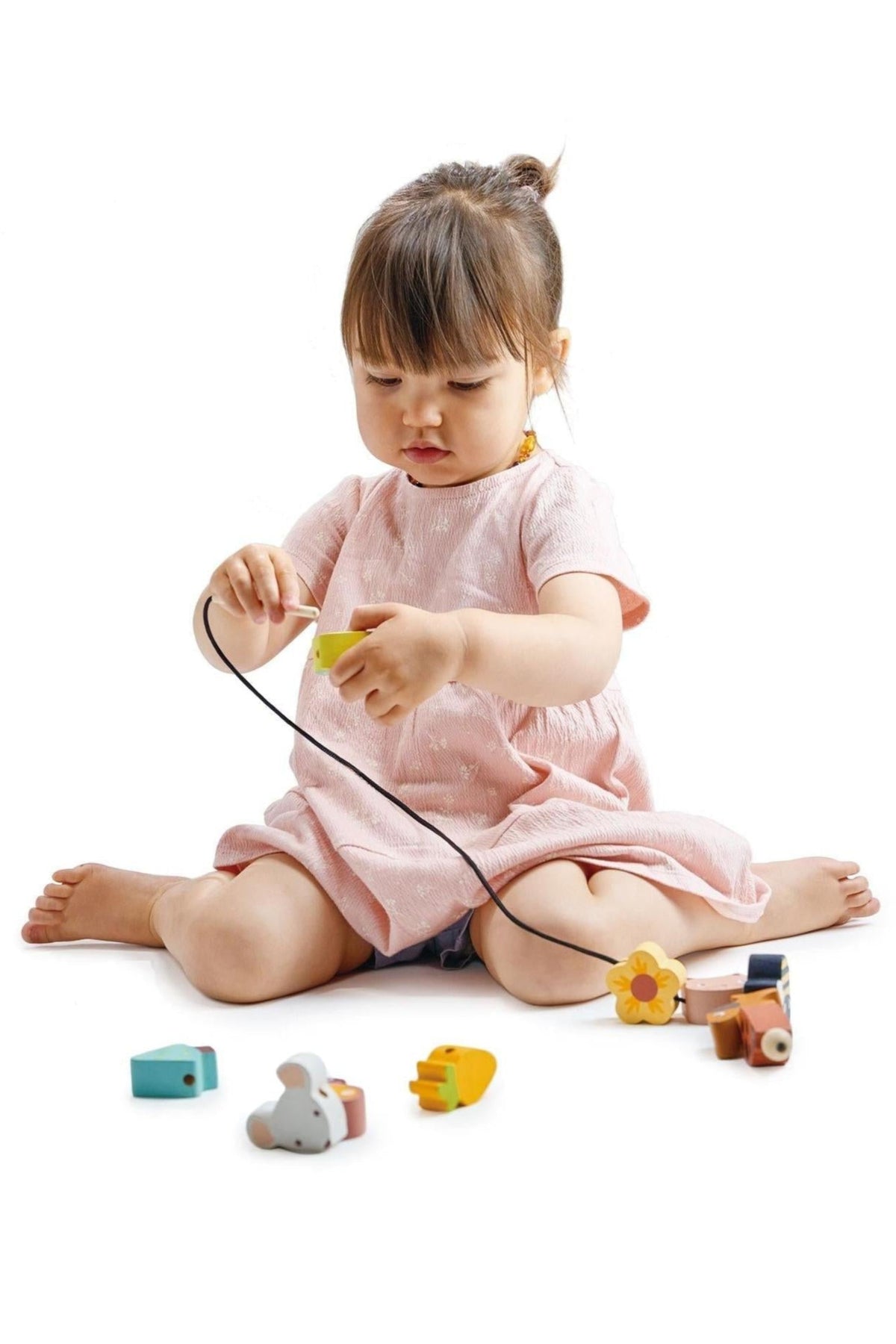 Learning Bundle | Stacking Rocket | Alphabet Blocks | Threading Beads | Puzzel Blocks