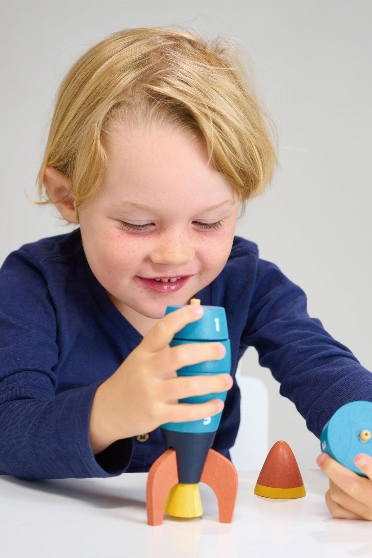 Learning Bundle | Stacking Rocket | Alphabet Blocks | Threading Beads | Puzzel Blocks