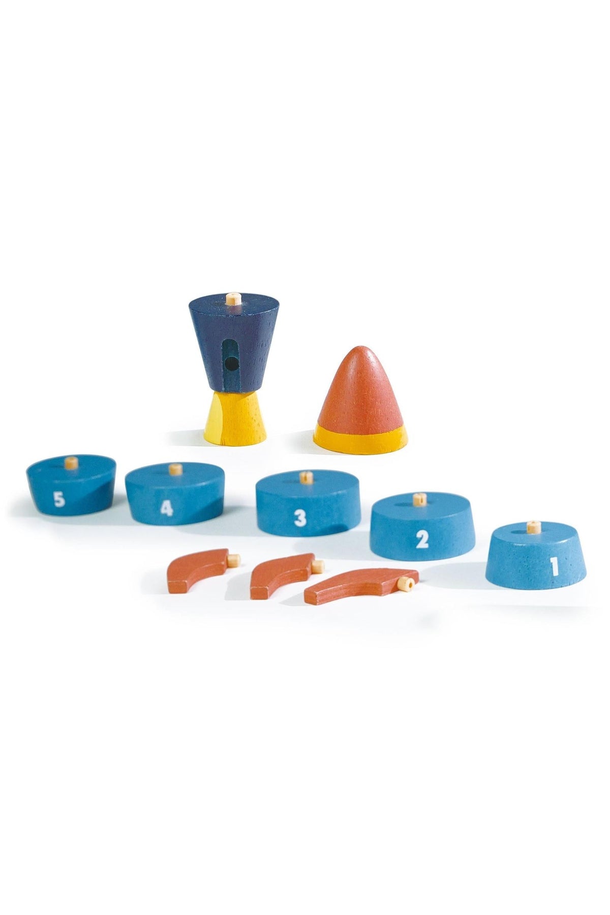 Learning Bundle | Stacking Rocket | Alphabet Blocks | Threading Beads | Puzzel Blocks