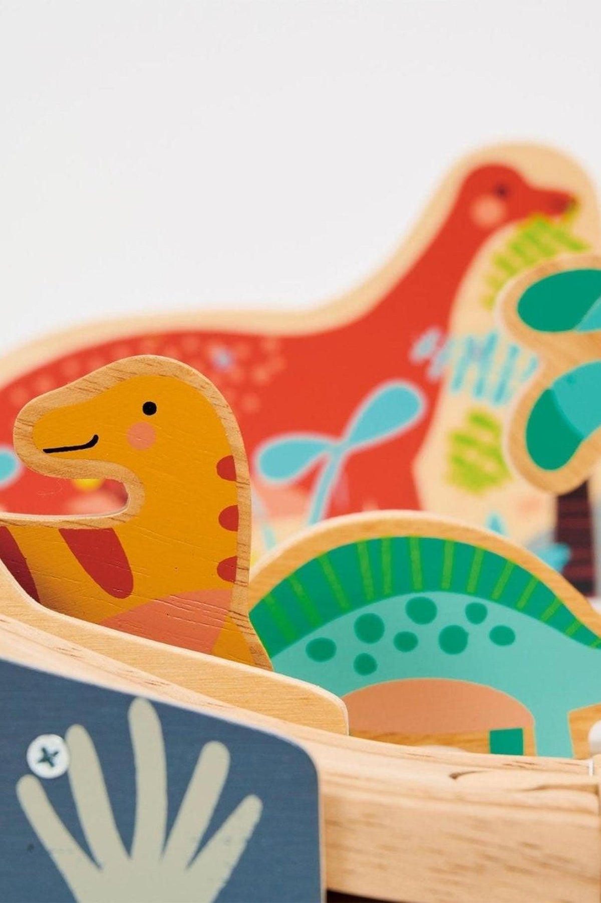 Lost World Dinosaur Railway Set | Mentari Wooden Toys