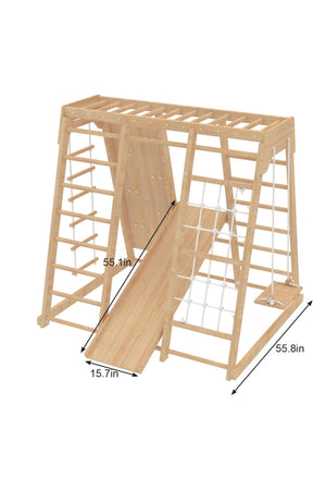 Magnolia - Wooden 7-in-1 Climber, Slide, Gym, Playset | Indoor |  New Zealand FSC-certified pinewood