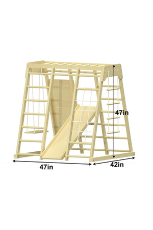 Magnolia - Wooden 7-in-1 Climber, Slide, Gym, Playset | Indoor |  New Zealand FSC-certified pinewood