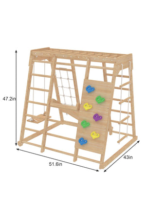 Magnolia - Wooden 7-in-1 Climber, Slide, Gym, Playset | Indoor |  New Zealand FSC-certified pinewood