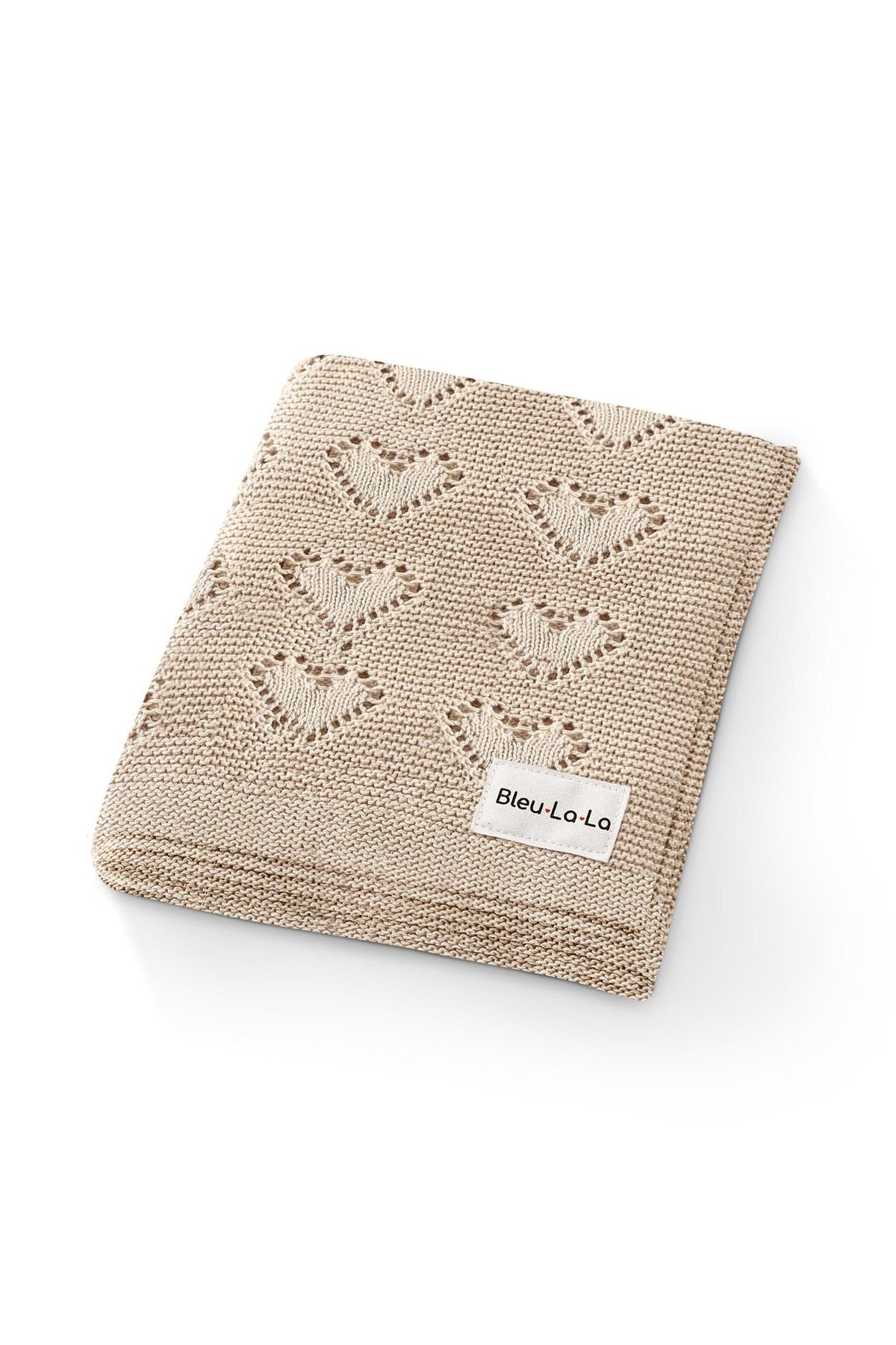 Knit Heart Luxury Swaddle Blanket | 100% OEKO Tex Pima Cotton