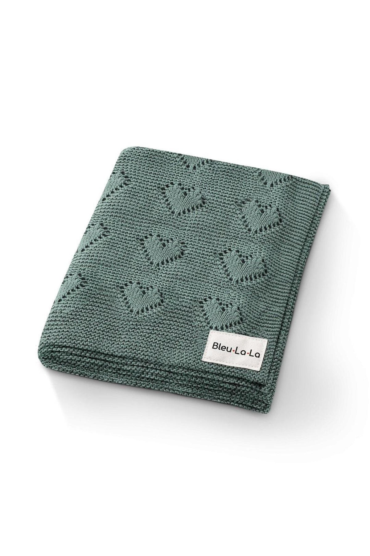 Knit Heart Luxury Swaddle Blanket | 100% OEKO Tex Pima Cotton