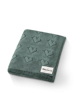 Knit Heart Luxury Swaddle Blanket | 100% OEKO Tex Pima Cotton