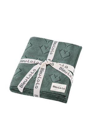 Knit Heart Luxury Swaddle Blanket | 100% OEKO Tex Pima Cotton