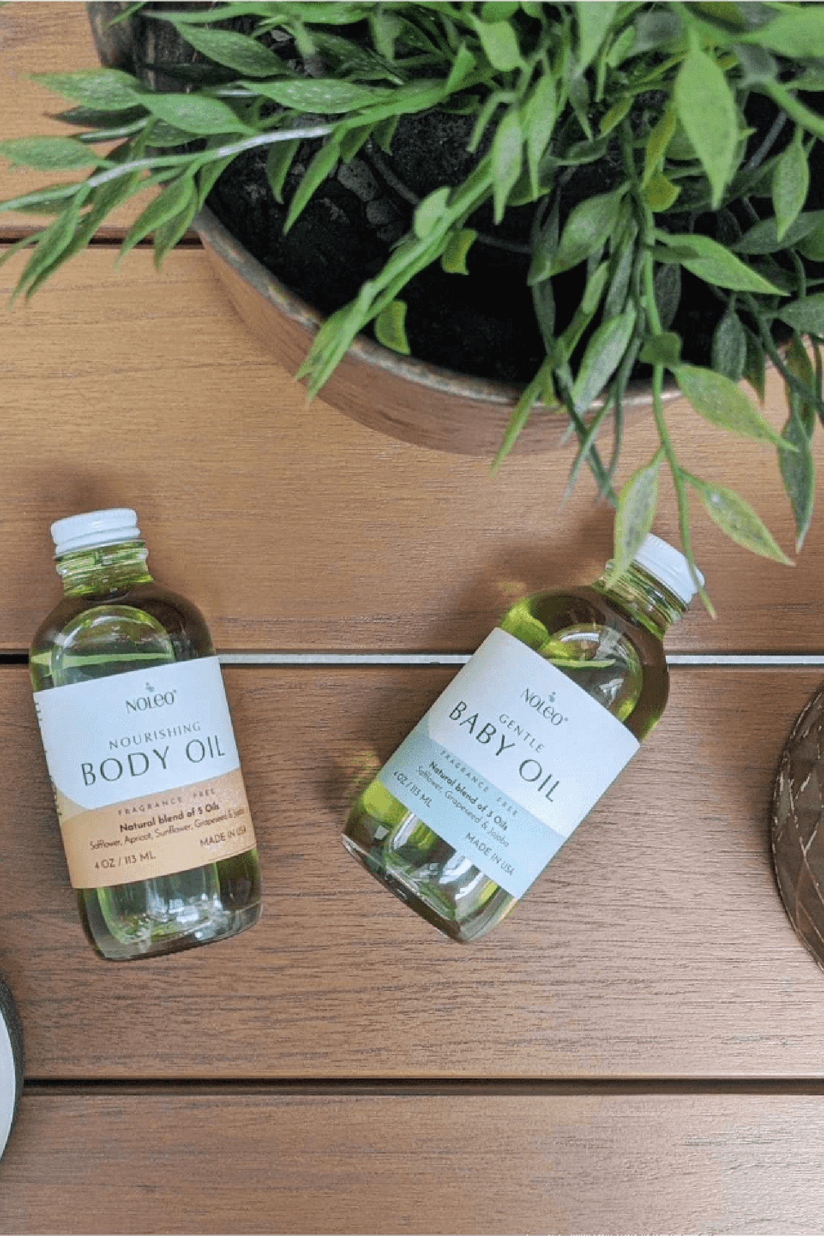 NOLEO Body Oil | Nourish | Soothe | and Restore Skin Naturally | 4oz Glass Bottle