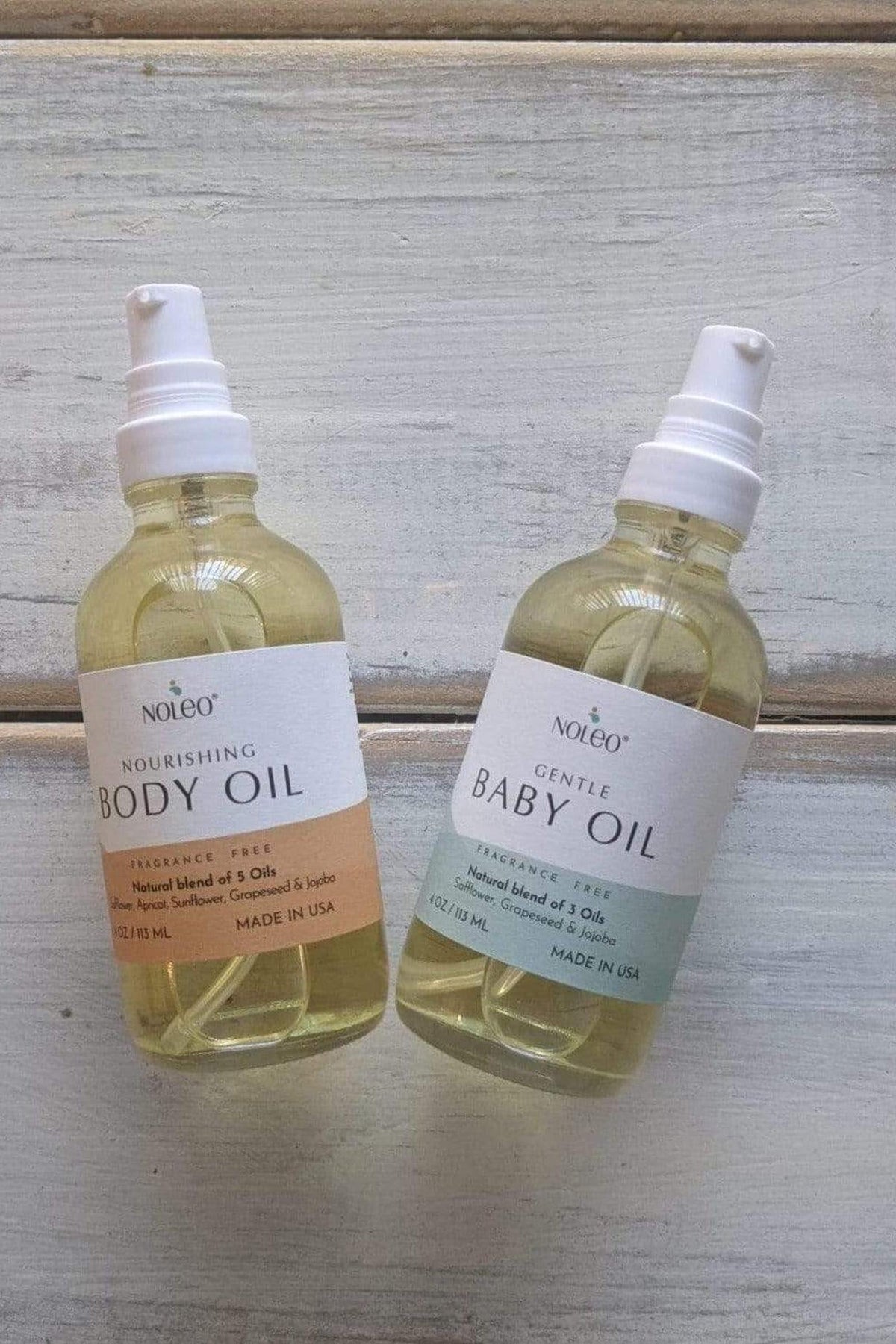 NOLEO Body Oil | Nourish | Soothe | and Restore Skin Naturally | 4oz Glass Bottle
