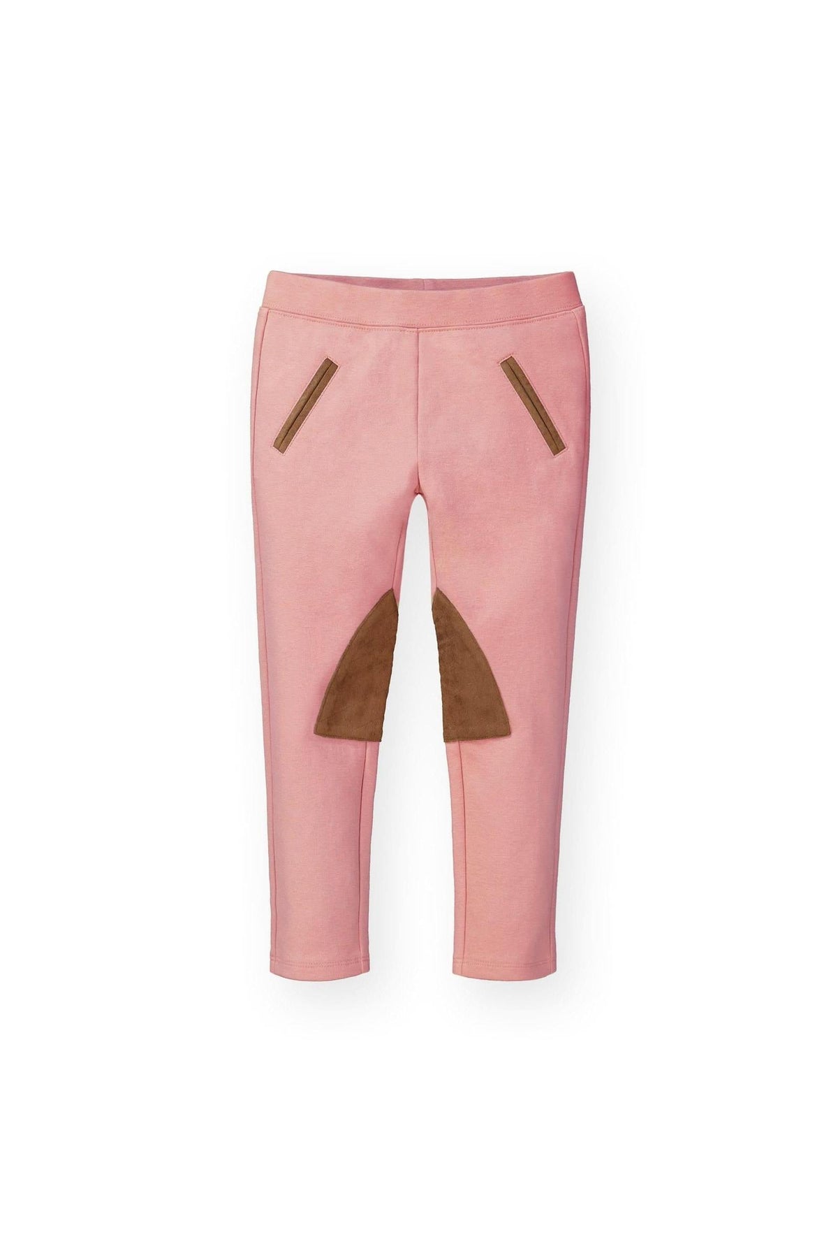 Organic Cotton Ponte Riding Baby Pant, Rose