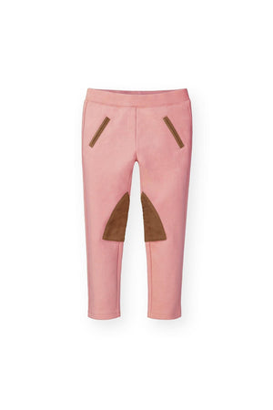 Organic Cotton Ponte Riding Baby Pant, Rose