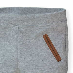Organic Cotton Ponte Riding Baby Pant, Gray