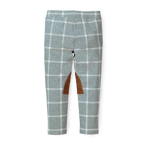 Organic Cotton Ponte Riding Baby Pant, Gray