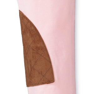 Organic Cotton Ponte Riding Baby Pant, Light Pink