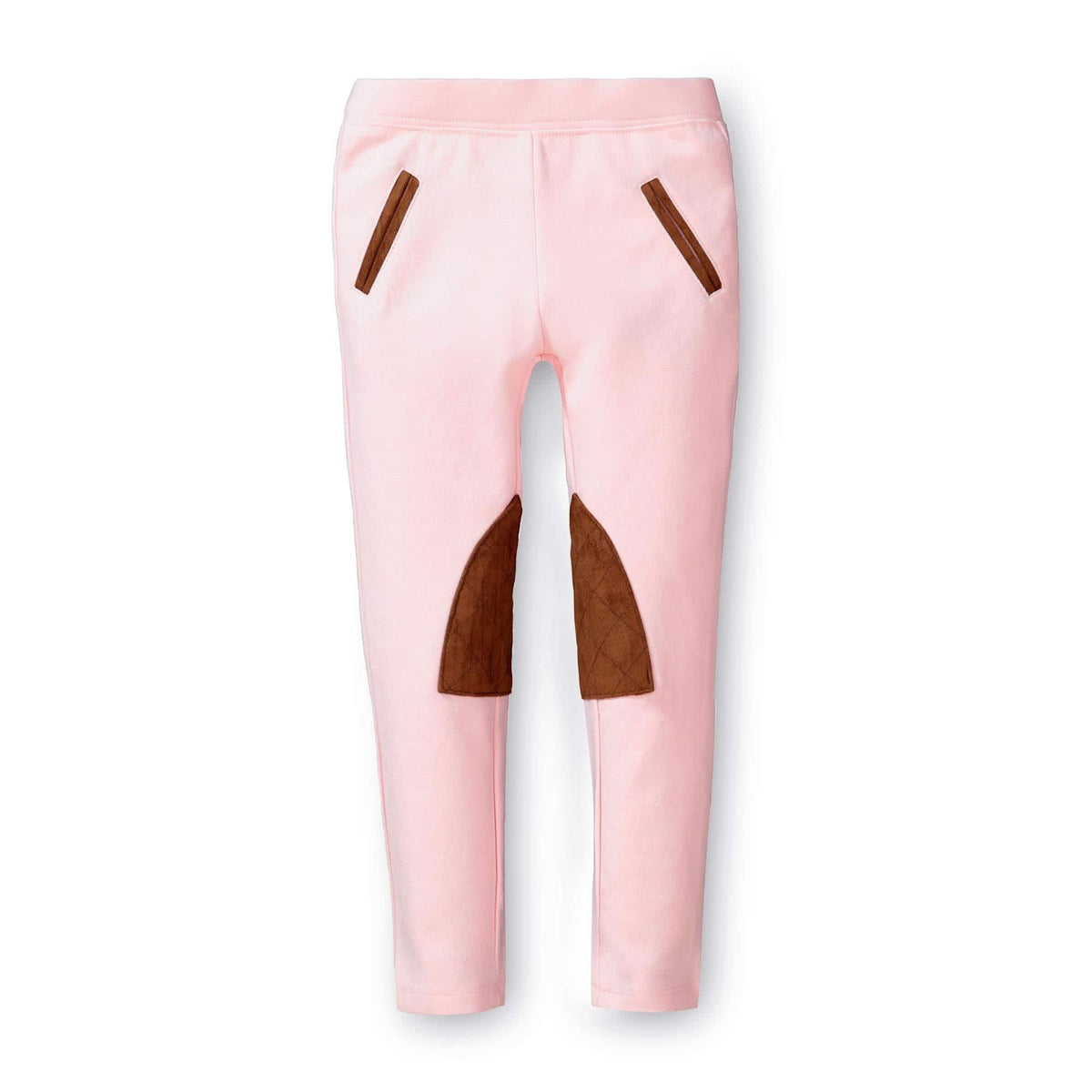Organic Cotton Ponte Riding Baby Pant, Light Pink